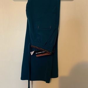 Teal heartsoul scrub pants